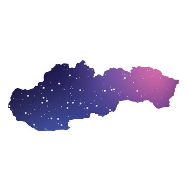 Slovakya Ülke Şekli İllüstrasyon