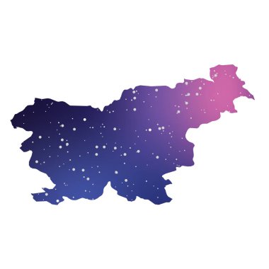 Slovenya Ülke Şekli İllüstrasyon