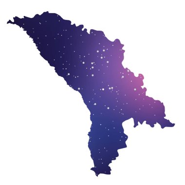 Moldova Ülke Şekli İllüstrasyon