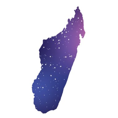Madagaskar Ülke Şekil İllüstrasyon