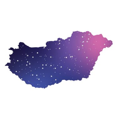 Macaristan Ülke Şekli İllüstrasyon