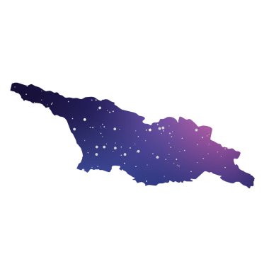 Gürcistan Ülke Şekli İllüstrasyon