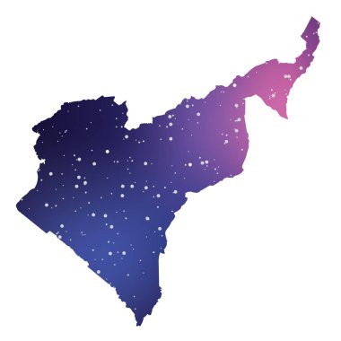Kamerun Ülke Şekli İllüstrasyon