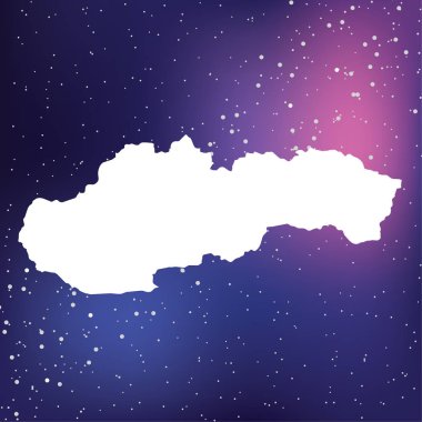 Slovakya Ülke Şekli İllüstrasyon