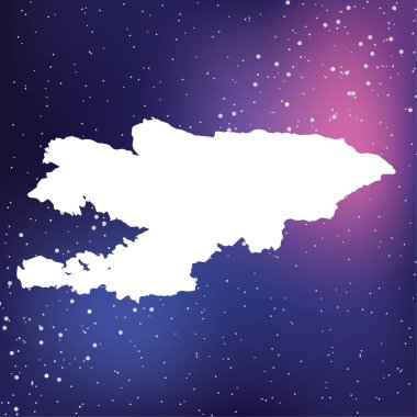 Kırgızistan Ülke Şekli İllüstrasyon