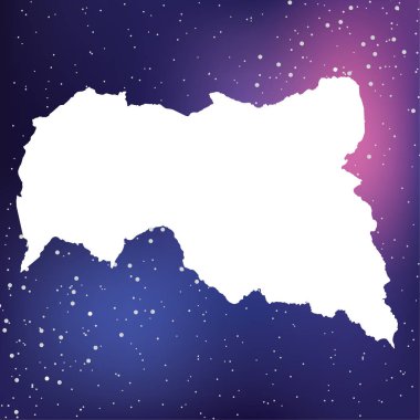 Orta Afrika Cumhuriyeti Ülke Şekli İllüstrasyon