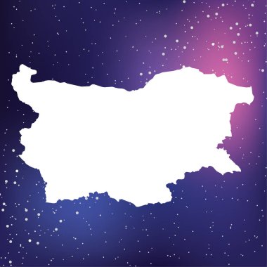 Bulgaristan Ülke Şekli İllüstrasyon