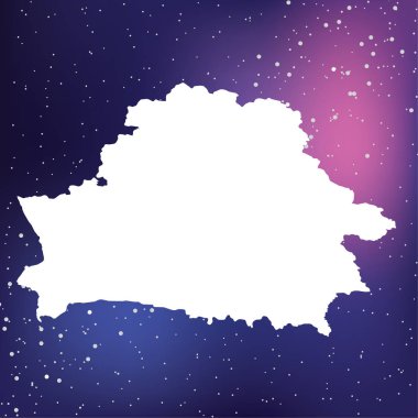 Belarus Ülke Şekli İllüstrasyon