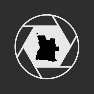 Angola 'nın Resimli Ülke Şekli