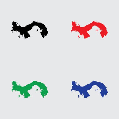 Panama 'nın Resimli Ülke Şekli