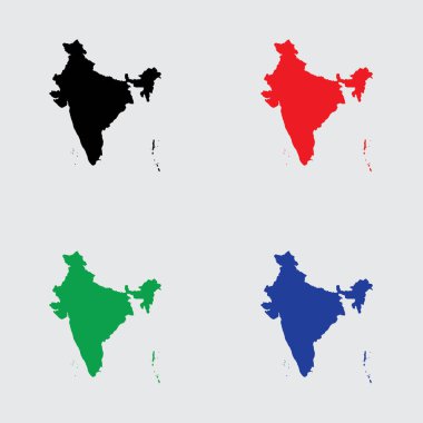 Hindistan 'ın Resimli Ülke Şekli