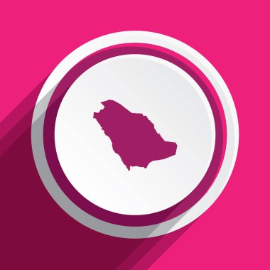Suudi Arabistan 'ın Resimli Ülke Şekli