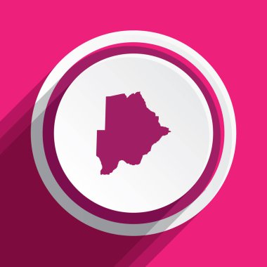 Botswana 'nın Resimli Ülke Şekli