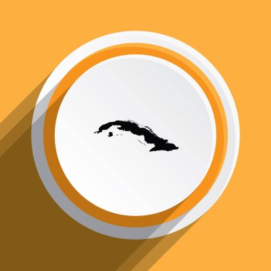 Küba 'nın Resimli Ülke Şekli