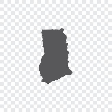 Gana Ülke Şekli İllüstrasyon