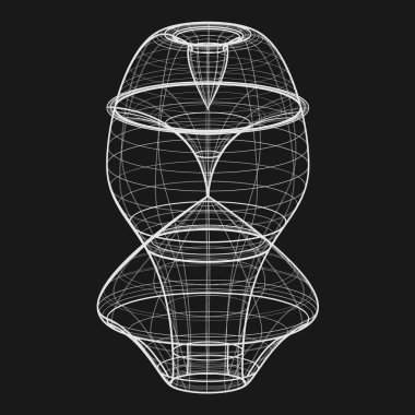 Gri arkaplanda tel çerçeve şekli