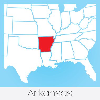 Amerika Birleşik Devletleri İllüstrasyon Seçilmiş Devlet ile