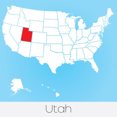 Amerika Birleşik Devletleri İllüstrasyon Seçilmiş Devlet ile