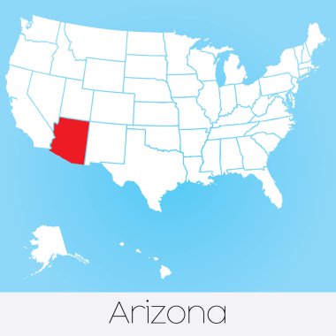 Amerika Birleşik Devletleri İllüstrasyon Seçilmiş Devlet ile