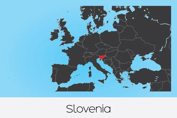 Иллюстрированная страна Словении — стоковый вектор