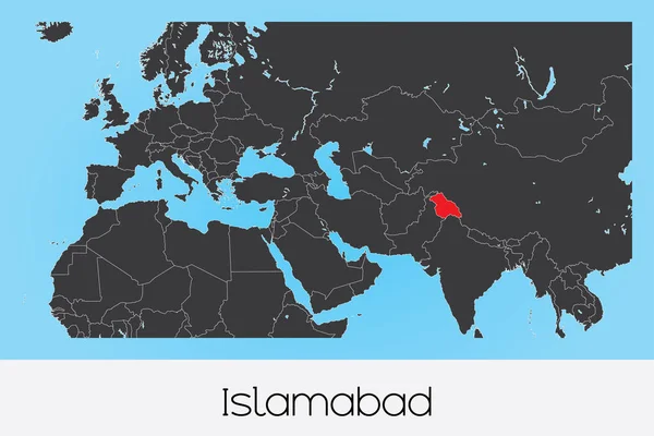 Иллюстрированная страна Исламабада — стоковый вектор