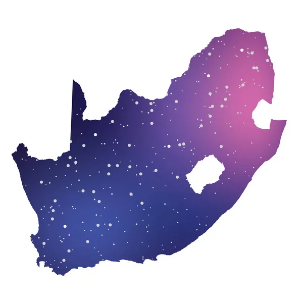 Forma del paese Illustrazione del Sud Africa — Vettoriale Stock
