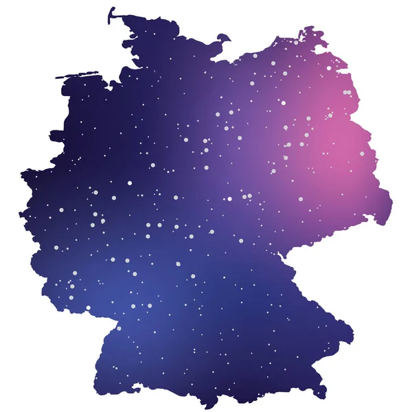 Land Shape illustration av Tyskland — Stock vektor