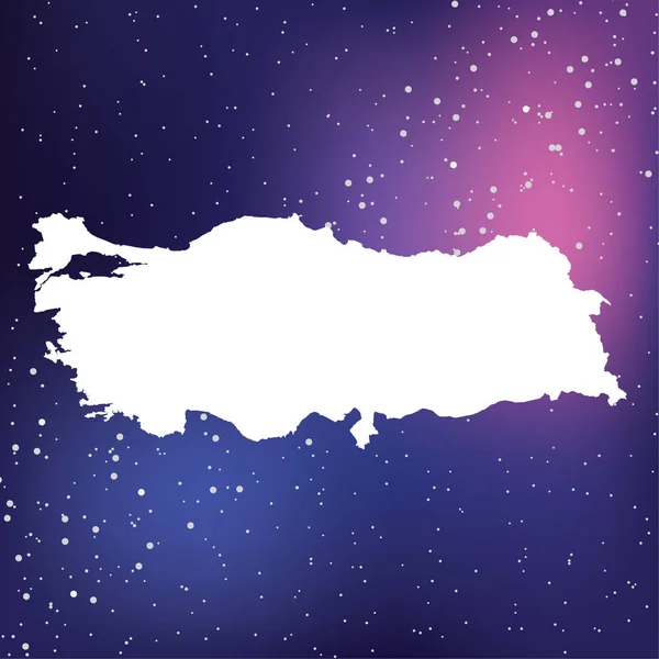 Land Shape illustration av Turkiet — Stock vektor