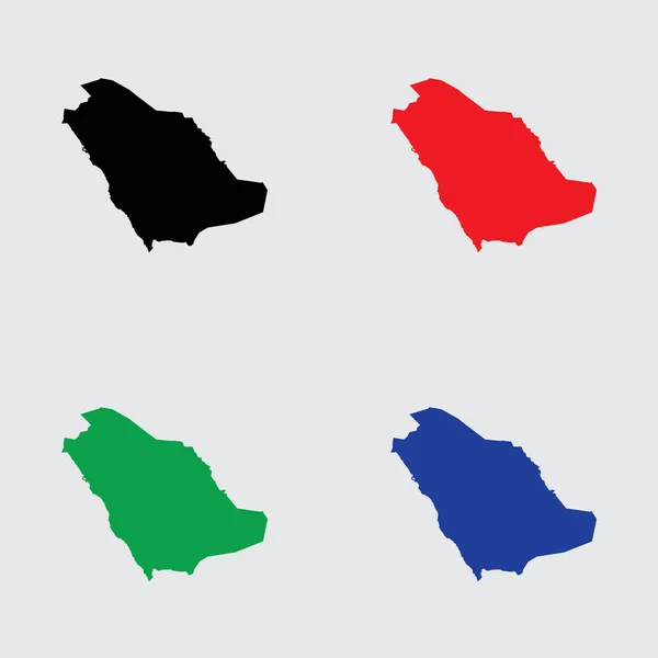 Illustrated Country Shape of Saudi Arabia — Stock Vector