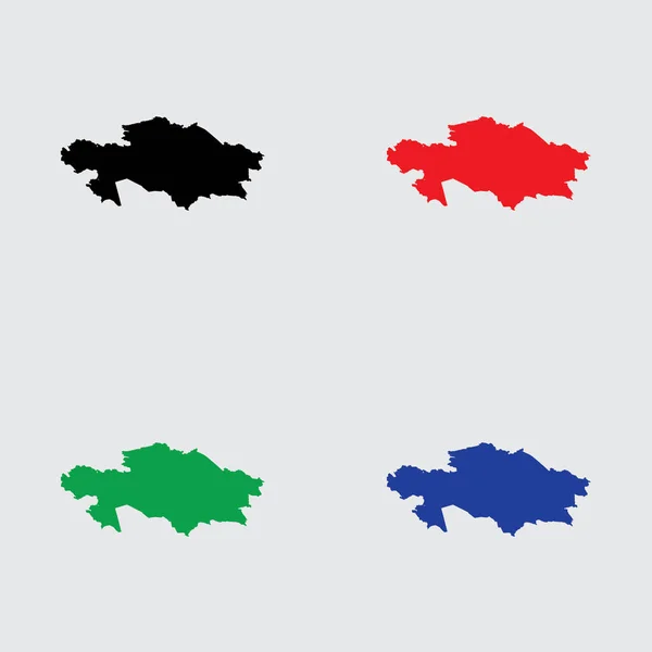 Forme pays illustré du Kazakhstan — Image vectorielle