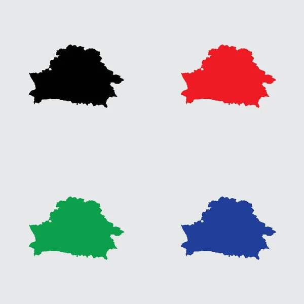 Forme illustrée du pays du Bélarus — Image vectorielle