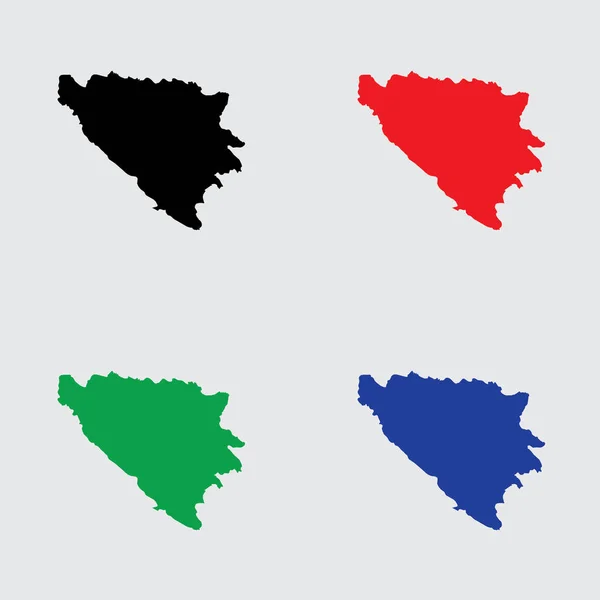 Forme pays illustré de la Bosnie — Image vectorielle