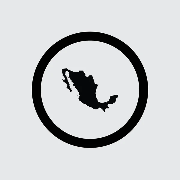 国輪小-円-アウトライン-1 メキシコ — ストックベクタ