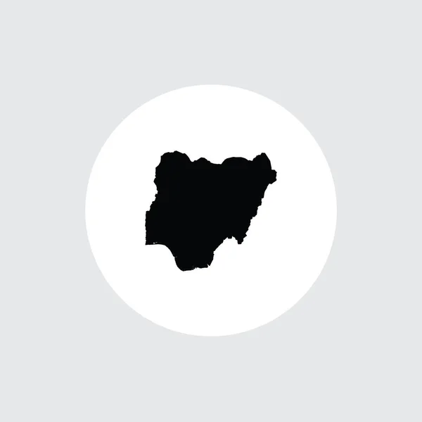 Forme pays illustré du Nigeria — Image vectorielle