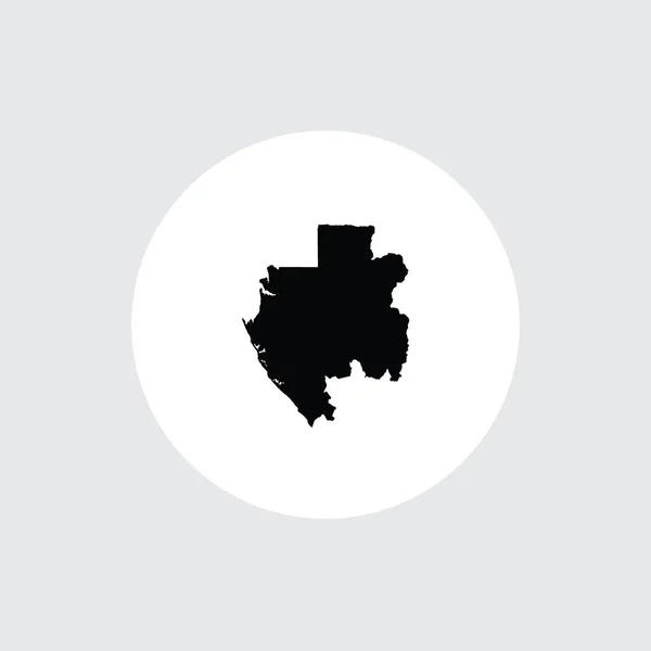 Εικονογραφημένο σχήμα χώρας της Γκαμπόν — Διανυσματικό Αρχείο