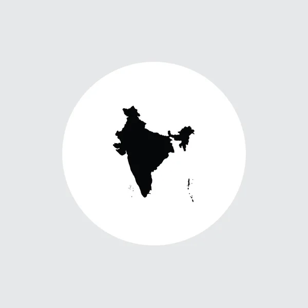 รูปร่างของประเทศอินเดีย — ภาพเวกเตอร์สต็อก