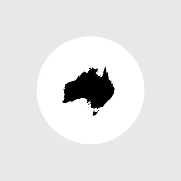 Ilustrovaný tvar země Austrálie — Stockový vektor
