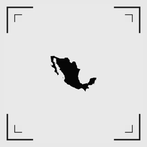 Forma de país ilustrada de México — Vector de stock