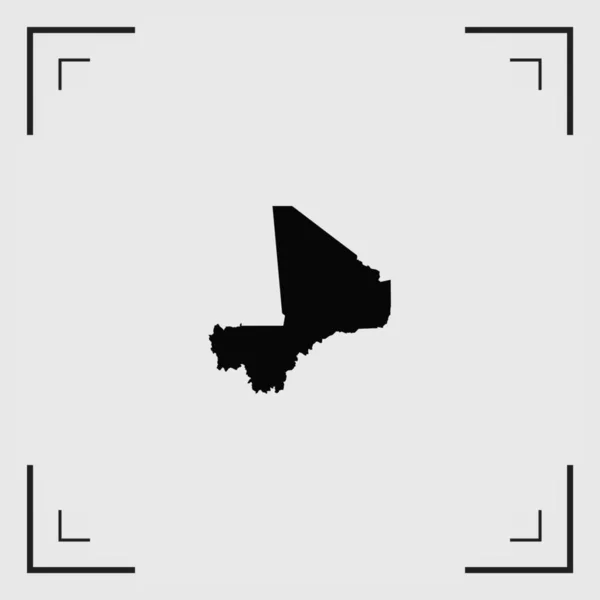 Forme pays illustré du Mali — Image vectorielle
