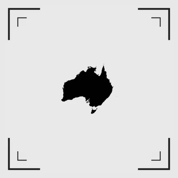 Forme pays illustré de l'Australie — Image vectorielle