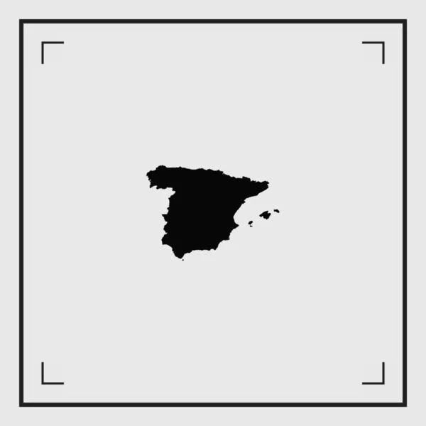 스페인의 일러스트 국가 모양 — 스톡 벡터
