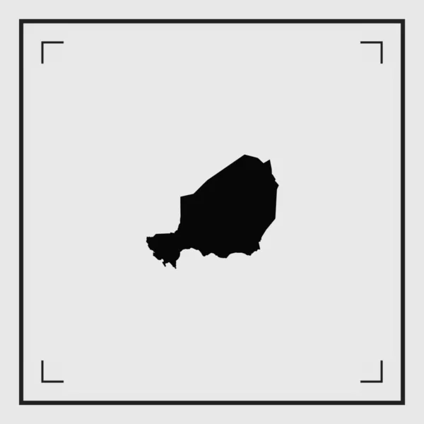 Forma del paese illustrato del Niger — Vettoriale Stock