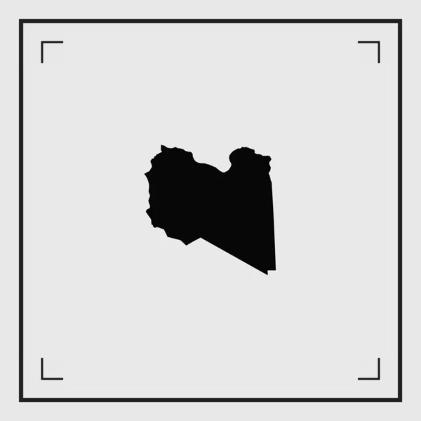 Εικονογραφημένο σχήμα χώρας της Λιβύης — Διανυσματικό Αρχείο