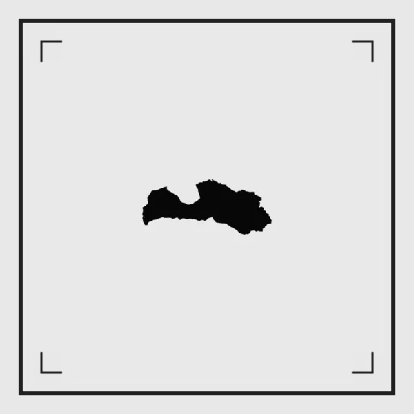 Forme pays illustré de la Lettonie — Image vectorielle