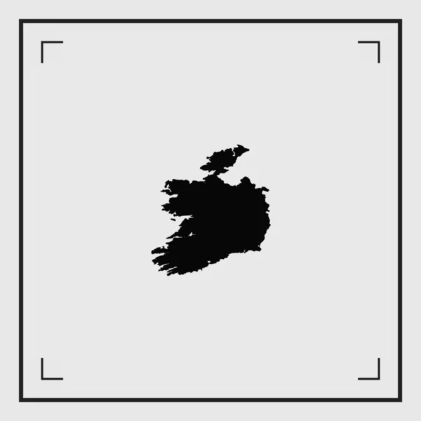 Forma de país ilustrada de Irlanda — Vector de stock