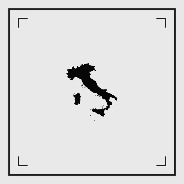 Forme pays illustré de l'Italie — Image vectorielle