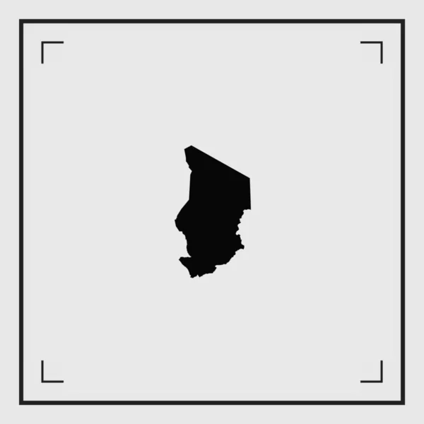 Εικονογραφημένο σχήμα χώρας του Τσαντ — Διανυσματικό Αρχείο