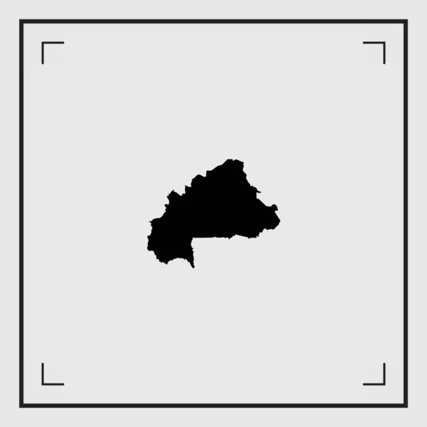 Ilustrovaný tvar země Burkiny Faso — Stockový vektor