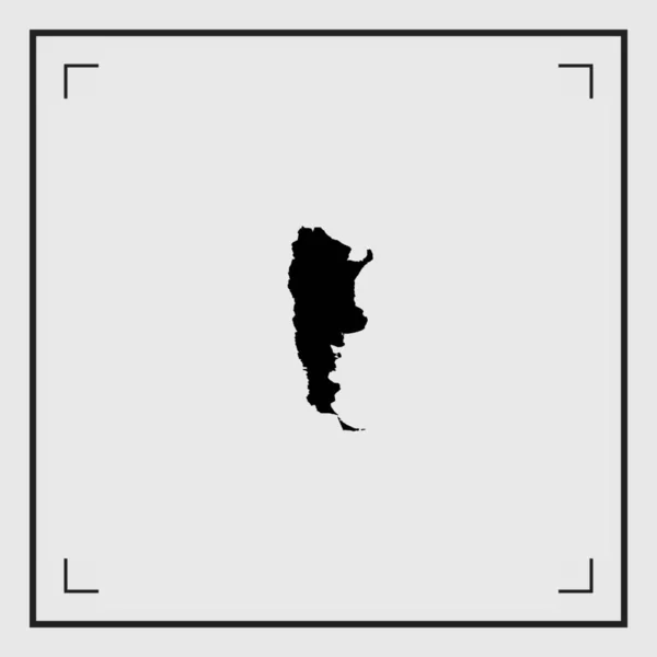 Εικονογραφημένο σχήμα χώρας της Αργεντινής — Διανυσματικό Αρχείο