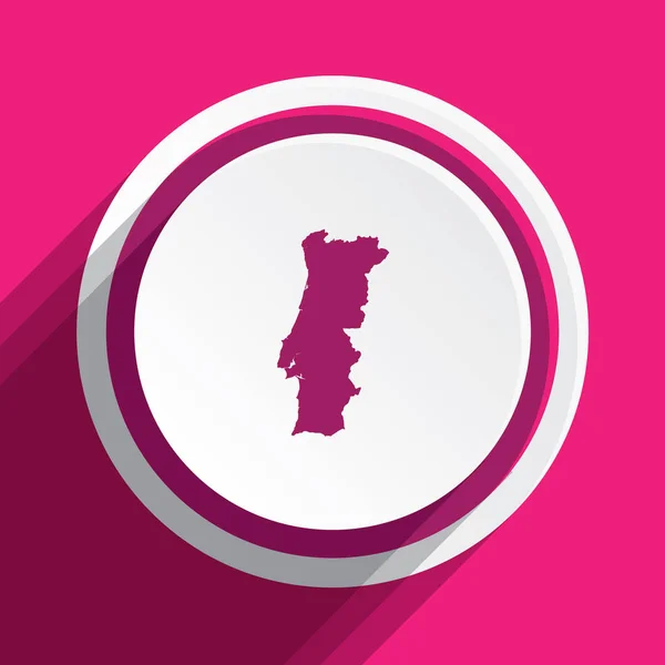 Εικονογραφημένο σχήμα χώρας της Πορτογαλίας — Διανυσματικό Αρχείο